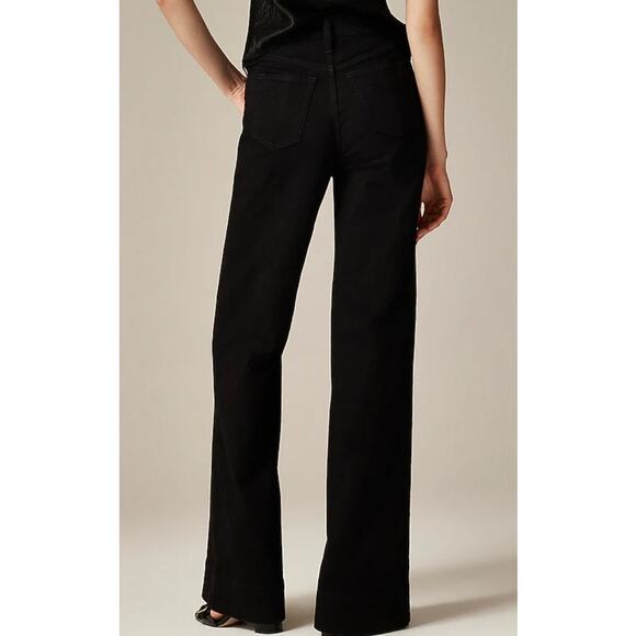 NWT J. Crew Denim Trouser In 1996 Semi-Stretch Women's Jeans Black 28T - Picture 2 of 13